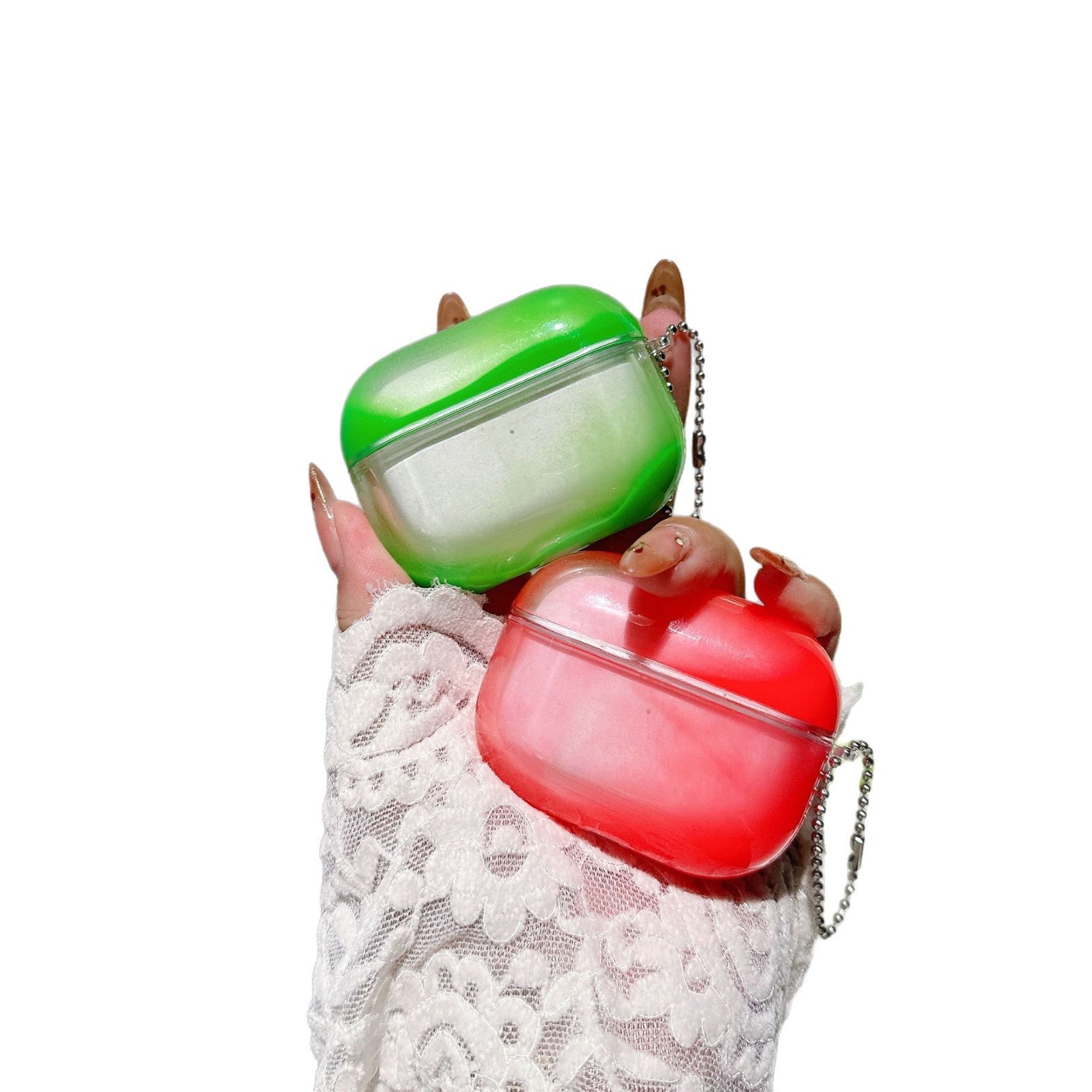 Suitable for Airpods4 Earphone Case 1/2/3 AirPods Pro3 Quicksand Apple Earphone Protective Case Tpu Luminous